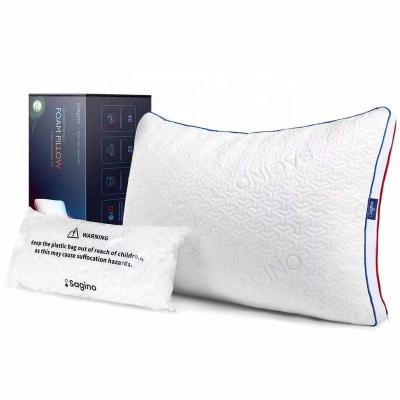 China Anti-bacteria Adjustable Size Memory Foam Luxury Hypoallergenic Shredded Pillow for sale