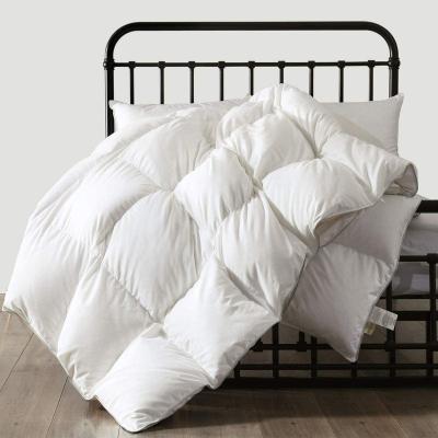 China Supplier High Quality Wholesale Soft Hotel Twin Size Breathable Bedding Insert White Goose Down Comforter for sale