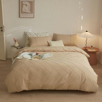 China Amazon Soft Hot Selling Bedding Made Embroidery Luxury Bedding Set Pure Cotton for sale