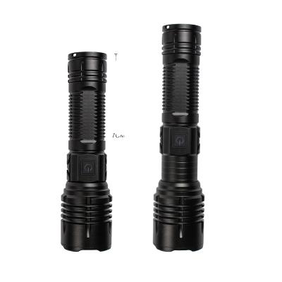 China Eco-friendly 26650 AAA Battery Aluminum COB Led Flashlight 1000m Tactical Long Distance Flashlight for sale