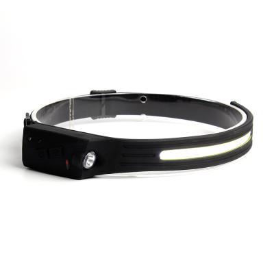 China New SENSOR Runners 10000 Lumen Led Rotary Type-C Quick Charge Rechargeable USB Head Torch Focus Lamp for sale