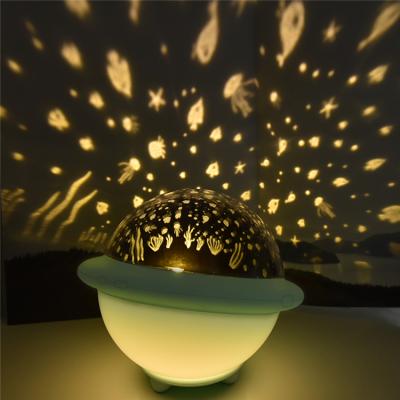 China 2020 Modern Creative Baby's Gift Laser Rotating 3d Sterren Led Ocean Sky Starry Night Light Projector for sale