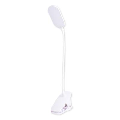 China Cute Modern Led White Adjustable Desk Light Night Light LED Clip Table Lamp Reading Lamp for sale