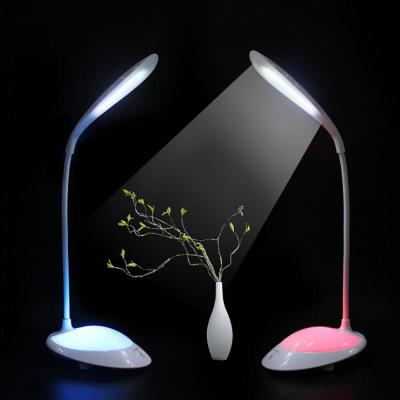 China Eye Care Table Lamp With Kid Night Light Colorful Touch Dimmer Led Study Reading Lamp for sale