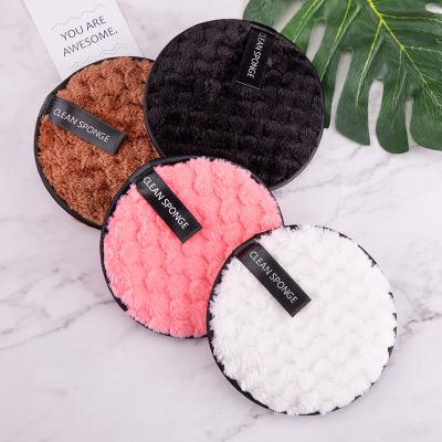 China Beauty Tools Reusable Washable Facial Cleaning Pad Skin-friendly Microfiber Disposable Cotton Makeup Remover Pads Private Label for sale