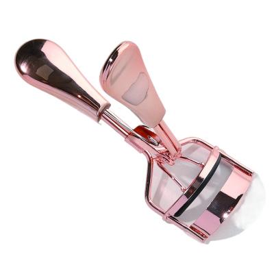 China Not Specified LOW MOQ 2023 Wholesale Silicone Eyelash Curler With Comb Rose Gold Black Silver Color Curler Eyelash OEM for sale