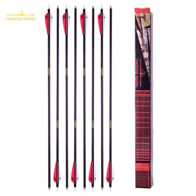 China (ID .386”/9.8MM) 27/64”Largest Diameter Target spine 250/300/350 straightness.003-.001” 3d and indoor las veags Arrows for sale