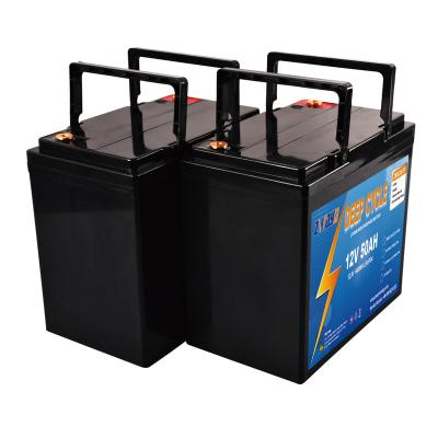 China 12V 50AH lto ion lithium titanate lithium solar system lifepo4 battery portable solar power energy storage battery 12.8 for sale