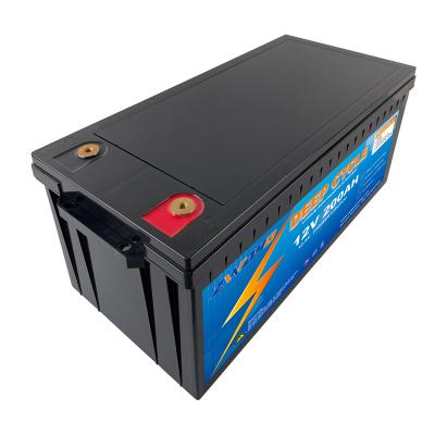 China 24v lifepo4 portable solar batteries pack battery lithium 12v 200ah solar system energy storage battery for sale