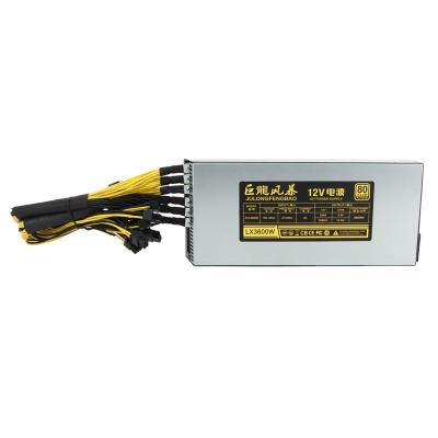 China High Quality PSU Mute 3000w 3300w 3600w Julongfengbao Power Supply 1u 2u PSU hot sales desktop 8gpu 3600w for Gpu 3060ti 3080ti for sale