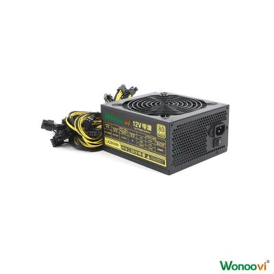 China PSU wholesale desktop power supply 2000w 10x6pin for Rx580 Gpu case for sale