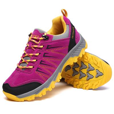 China Anti Slip Low MOQ Wholesale No Brand Outdoor Hiking Shoes Woman for sale