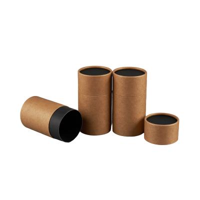 China Biodegradable Recycled Biodegradable Art Paper Tube Packaging Custom Candle Cardboard Paper Tube Box for sale