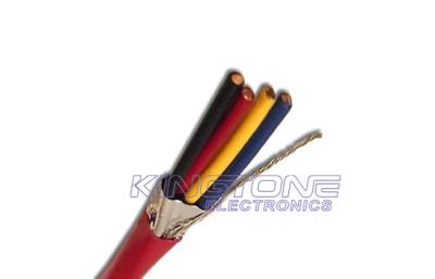 China 22 cables la alarma de incendio del AWG FPLP, cable sólido del pleno del conductor de cobre de 4 corazones en venta