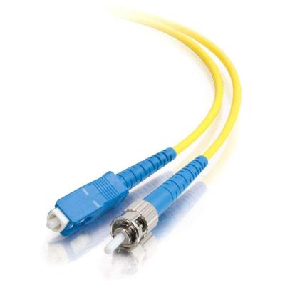 China Singlemode Fiber Optic Patch Cord ST to SC 9 / 125 μm Simplex in Yellow PVC for sale