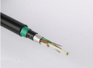 China GYFTY53 Fiber Optic Cable Stranded Loose Tube Double Sheathed Cable in Black PE for sale