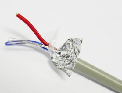 China Kabel van het de Veiligheidsalarm van aluminiummylar de Folie Beschermde 1 Paar1.00mm2 TC Leider Te koop