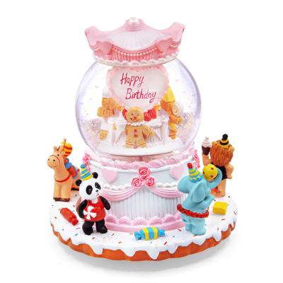 China Factory Wholesale Birthday Gift Snow Globe Birthday Gift Music Box Gifts for Girls Kids Women Wife Girlfriend for sale