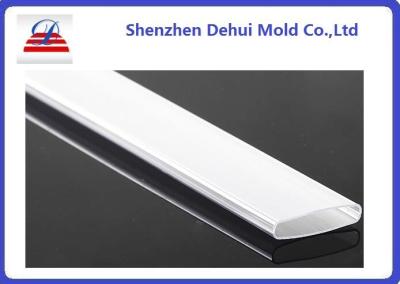 China High Capacity Plastic Extrusion Profiles For LED Milky White Plastic Lampshade for sale