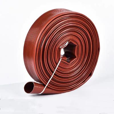 China PVC Layflat Layflat Rubber Layflat Carry Synthetic Fire Agriculture Irrigation Rubber Durable Hose Heavy Duty Synthetic Rubber Fire Hose for sale