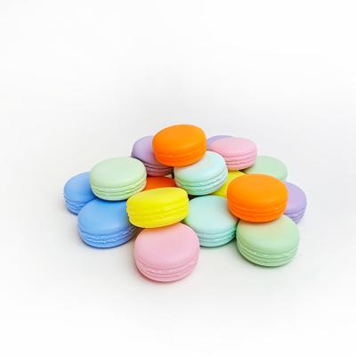 China Color 10g Plastic Cosmetic Jar 5g 10g Lip Balm Jar Container Macaron Shape for sale