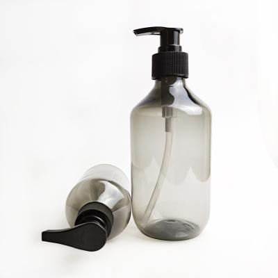 China Free Sample Cosmetic Custom 300ml 500ml PET Cosmetics Plastic Cosmetic Packaging Bottles With Lotion Spray Pump for sale