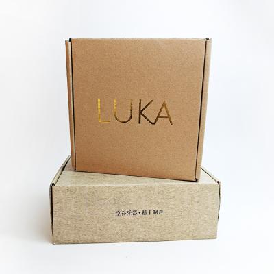 China Handmade Custom Printed Luxury Apparel Packaging Gift Folding Corrugated Cardboard Kraft Paper Listing Box With Logo Printing for sale