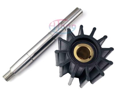 China 304/316 STAINLESS STEEL Water Pump P17000 Series Pump Parts 19620 Stainless Steel Shaft 25119 Suit Sherwood Pump 17000K Flexible Impeller for sale