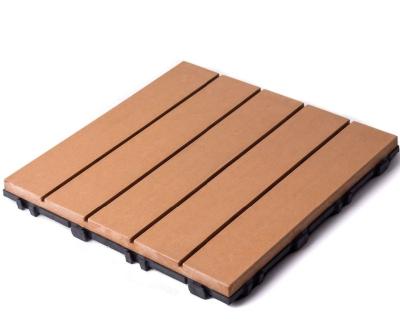 China Modern XF WPC Interlocking DIY Tile Garden DIY Decking Tile for sale