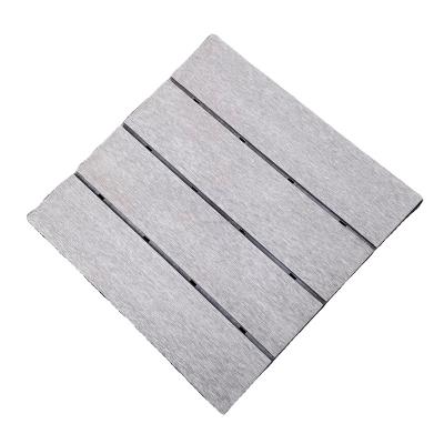 China Anti-Slip Anti-Termite Tiles Easy Installation And Replace Interlock WPC Tiles XF-N008 300*300*25 mm for sale