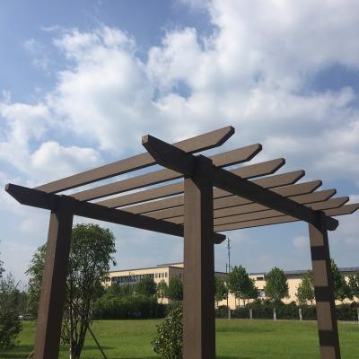 China Waterproof+ECO-Friendly Wood Plastic Composite Board Decorative Pergola Wooden Plank WPC for sale