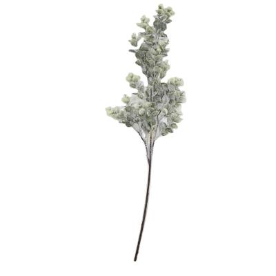 China High Quality Home Decoration Iron Plastic Yarn Sale Ornament Plant Green Paillette Plastic Branches for sale