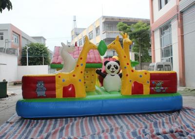 China 0.55 mm PVC Tarpaulin Outdoor Playground Inflatable Amusement Park Of Animal Theme for sale