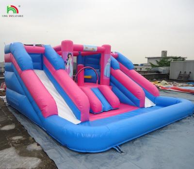 China Hot Sale Inflatable Water Slide Double Lane Inflatable Water Slide with Detachable Pool for Sale for sale