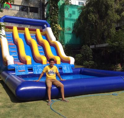 China Inflatable Dry Slide Outdoor Bouncy Inflatable Water Slides For Pool Inflatable Slides For Water Park for sale