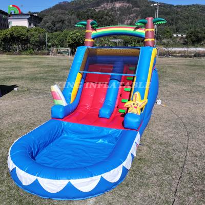 China Waterslide Commercial PVC Inflatable Water Slide For Kid Inflatable Slide With Pool Wet Dry Slide Adult for sale