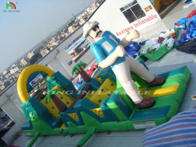 China Commercial Inflatable Obstacle Course Inflatable Obstacle Courses With Slide Inflatable Obstacle Course Castle for sale