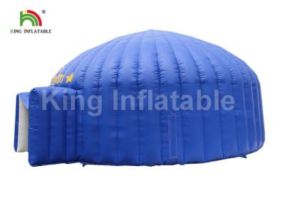 China Blue Water Proof Inflatable Event Tent With Blower / Outdoor Blow Up Dome Tent for sale