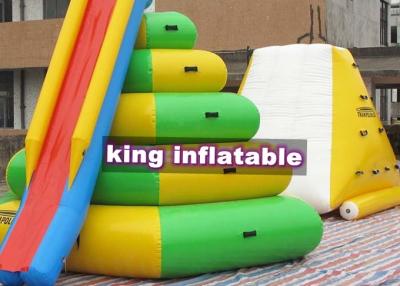 China Colorful Inflatable Water Parks Combo Water Tower Slide And Iceberg , Climb N Slide for sale