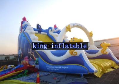 China El tema de los animales de mar inflable seca la diversión inflable de la lona del PVC del OEM de las diapositivas para los niños en venta