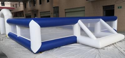 China CE 14 x 7 m Inflatable Football Field Interactive Sports Games For Soccer Training for sale