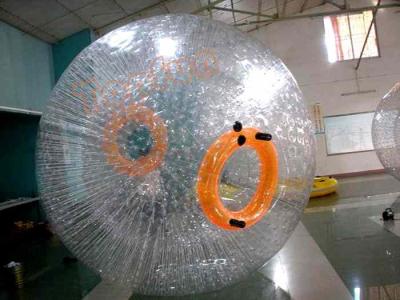 China Recreational TPU Inflatable Grass Zorb , Orange 3m Diameter Soccer Zorb Ball for sale