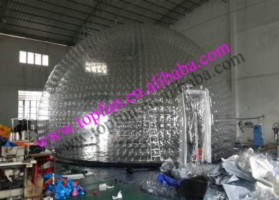 China 12m PVC Inflatable Clear Bubble Tent Water Proof Airtight Dome for sale