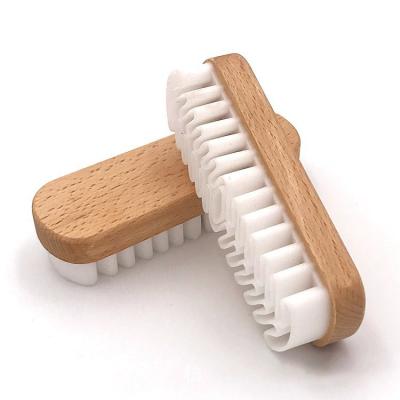 China Wooden Crepe Brush Suede Shoe Brush for Cleaning Suede and Nubuck Leather Shoes for sale