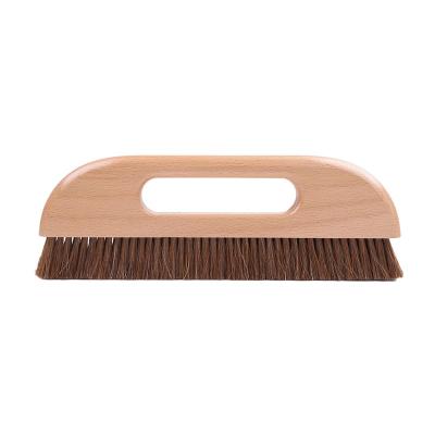 China Sustainable Nature Wood Handle Horse Hair Wallpaper Smoothing Brush Wallpaper Paste Brush for sale