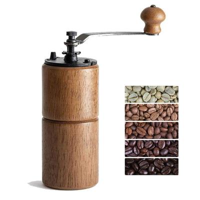 China Household Mini Portable Wooden Handmade Coffee Bean Grinders for sale