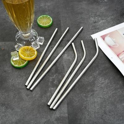 China Sustainable Set of 8 Ultra Long 10.5 Inch Metal Drinking Straws Stainless Steel Straws For Tumblers Rumblers Cold Drink for sale