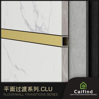 China Customized High Quality Modern Aluminum U Shaped Tiles Floor / Wall Transition Tile Trim for sale