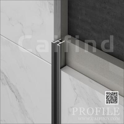 China Modern Quick Delivery Cavity U Shape Aluminum Tile Transition Strips For Marble for sale