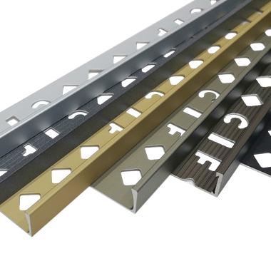 China Modern Factory In Stock L Shape Tile Trims Aluminum Trim Border Closing Edge Tile Strips for sale